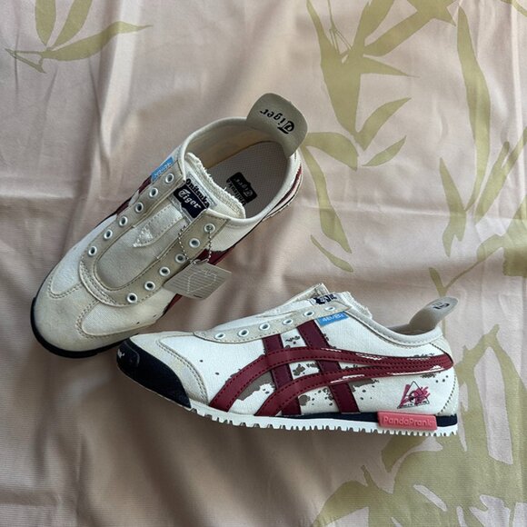 Onitsuka Tiger Mexico 66 Slip-On 'Birch Dark Cherry' - Picture 1 of 9